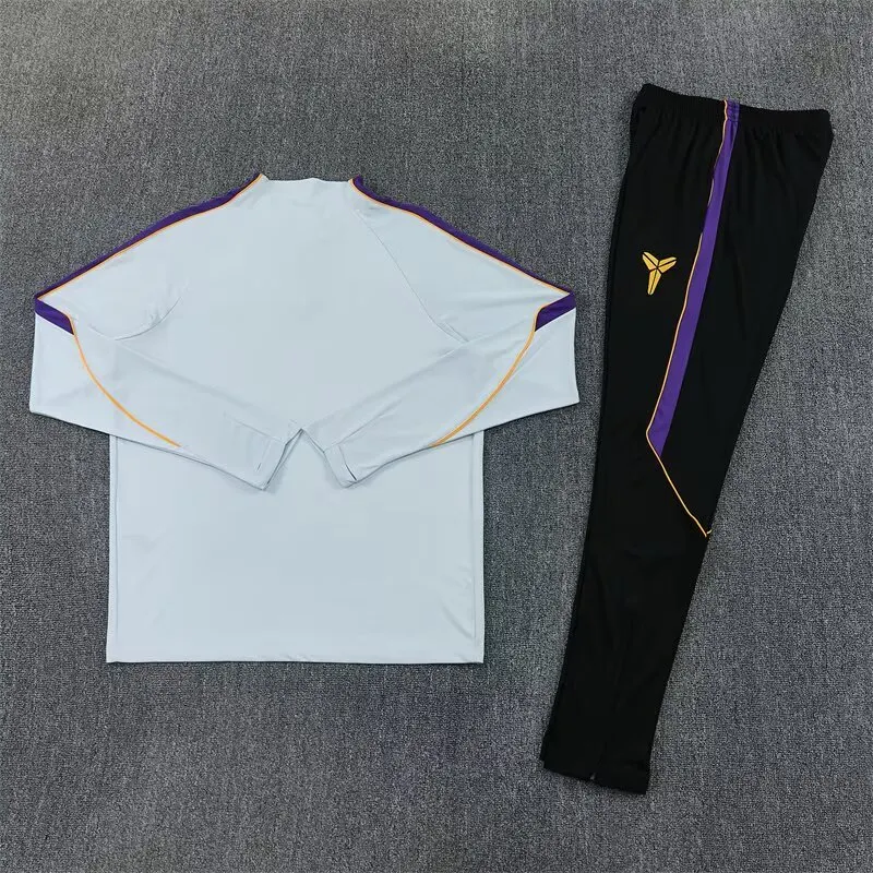 26/27 Barcelona Half-Pull Training Suit Football Jersey Set Thai Quality
