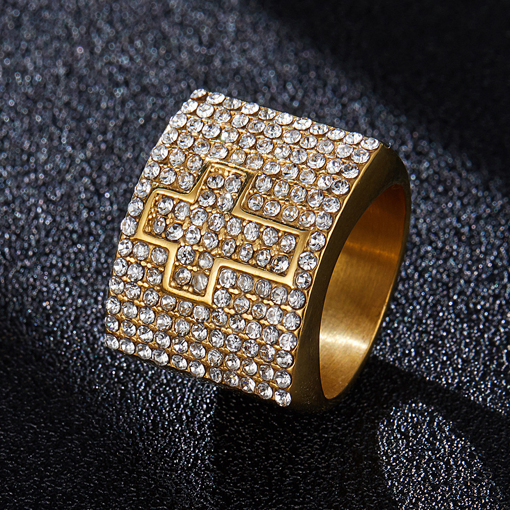 Sopula Trendy Diamond Cross Ring - SOPULA