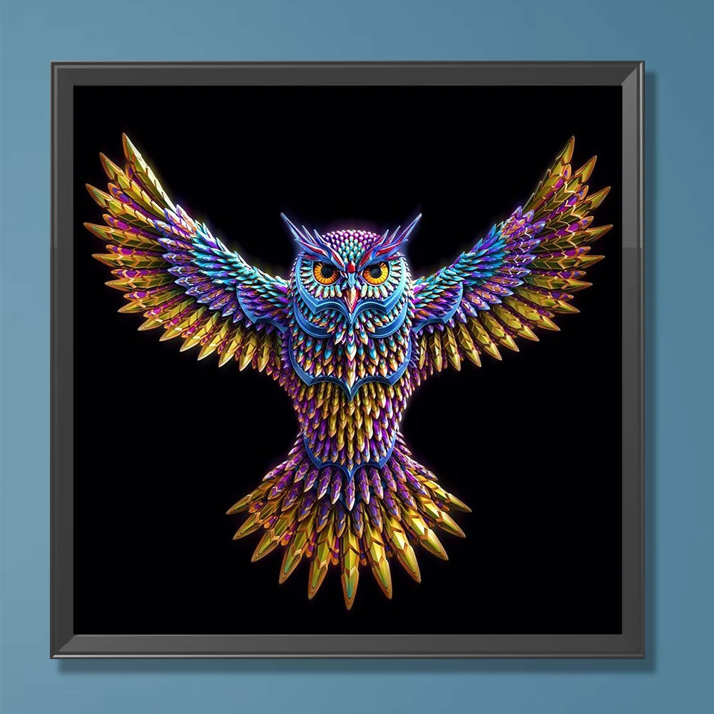 Full Round Diamond Painting 30*30cm - Owl