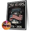 Diamond Painting -5D Full Round Drill 250th Anniversary of USA