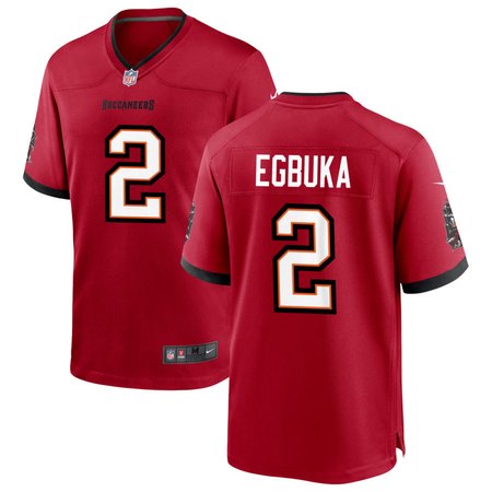Youth '76 Tampa Bay Buccaneers #2 Emeka Egbuka  Red Player Game Jersey