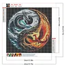 (40*40cm)Dragon Phoenix - Full Round Drill Diamond Painting
