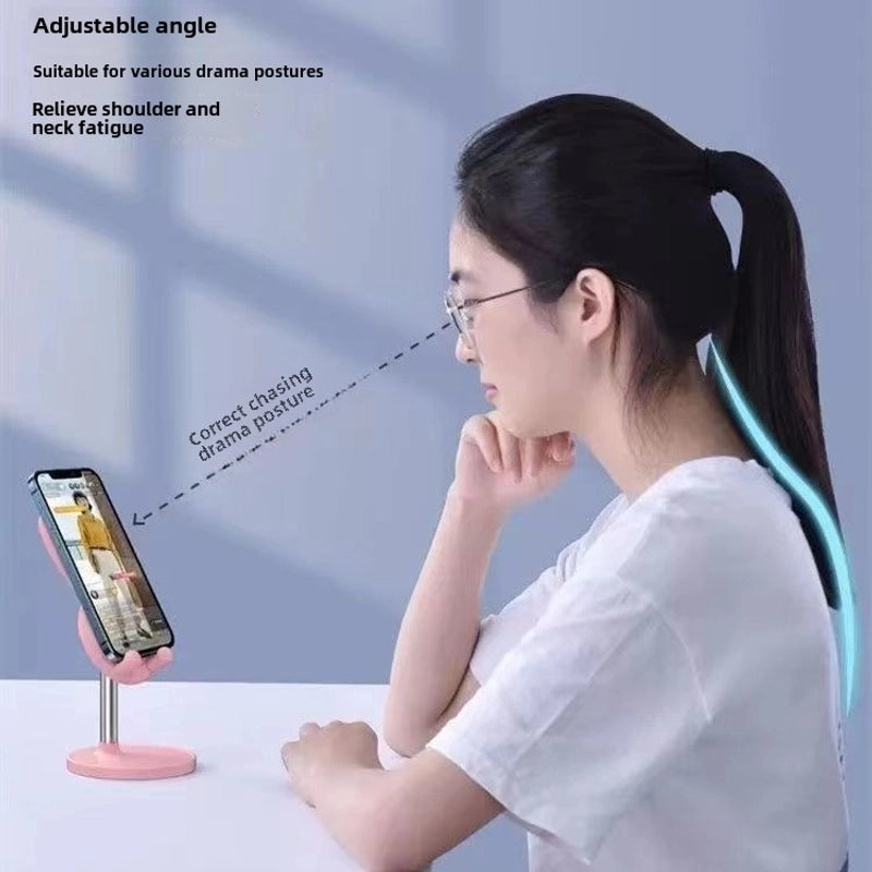Bunny Mobile Phone Bracket ~ Adjustable Adjustable Student Desktop Lazy Home Selfie Live Support Rack