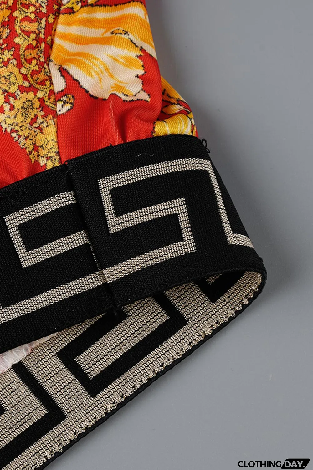 Black Fashion Casual Print Patchwork Backless O Neck Sleeveless Two Pieces