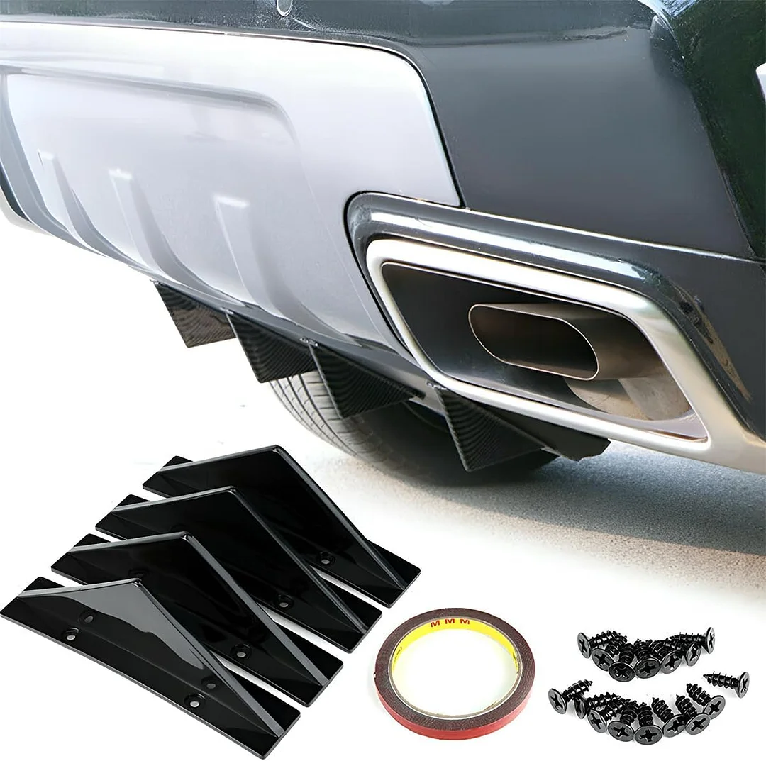 4pcs Car Lower Bumper Lip Diffuser, Anti-collision Accessories Spoiler Protector