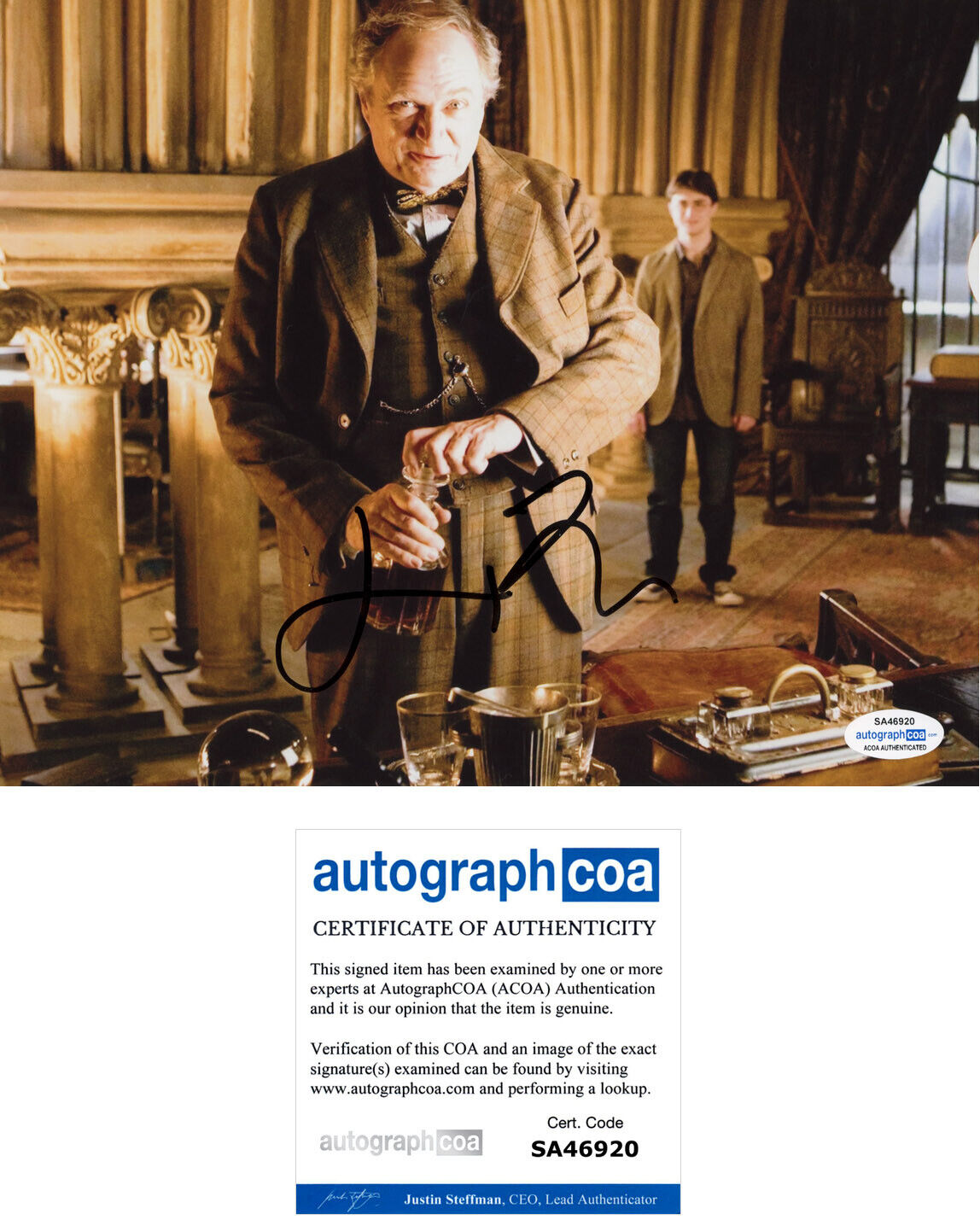 JIM BROADBENT signed HARRY POTTER