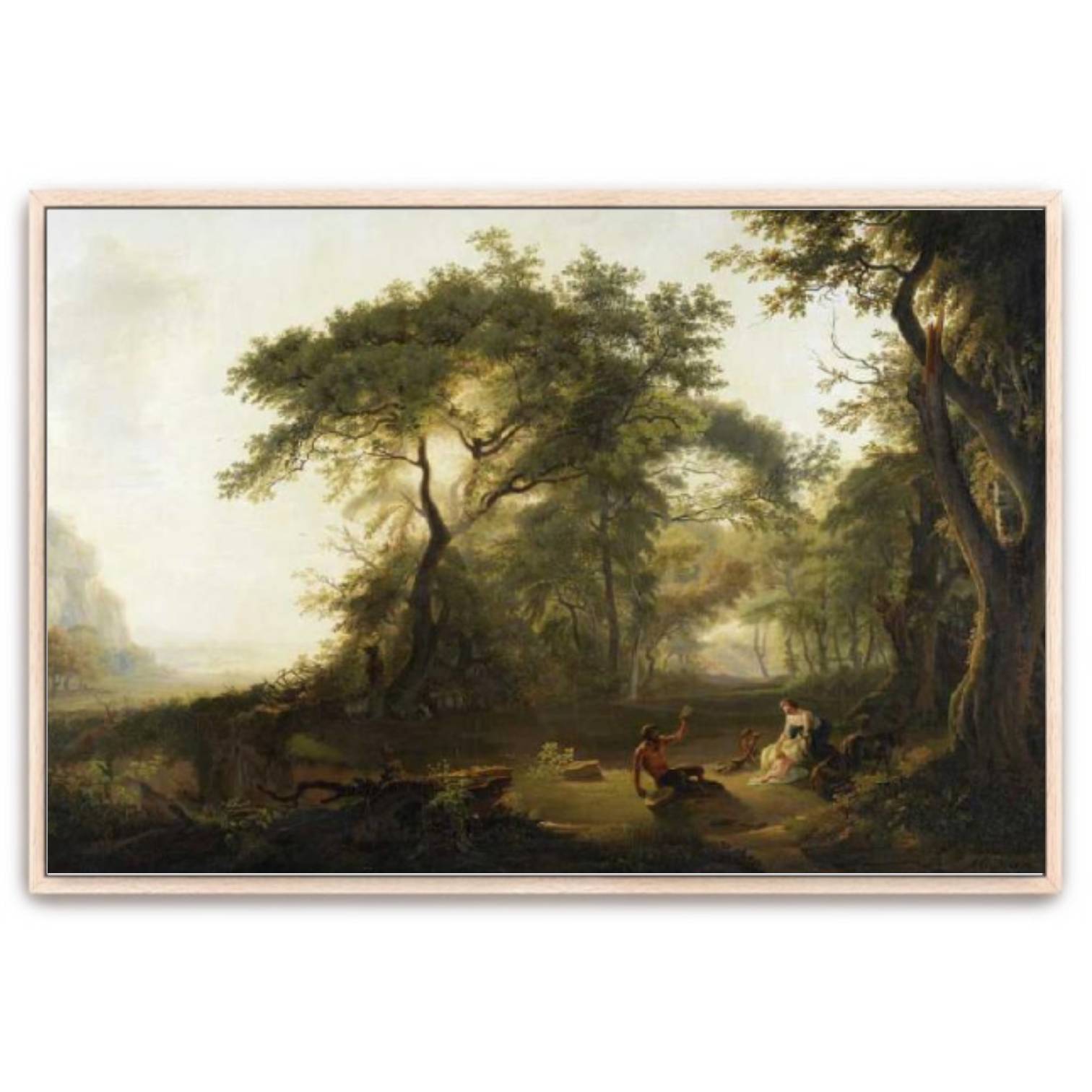 Landschaft mit der Erziehung des Jupiter - Works with frames