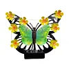 Solar-Powered Wall Lamp Painted Butterflies Decorative Light with Flower LED Waterproof Solar Ambient Landscape Light Hollow Out Wall Decoration Lights for Villa Garden Courtyard Decor