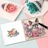 (US Local)6Pcs Cats Dogs DIY Diamond Painting Greeting Card Kit with Envelope for Friend