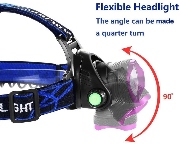 Lightess Head Lamps Rechargeable Headlamp Flashlight Super-Bright 2200  Lumens Waterproof Head Torch With Modes, XM-L T6 LED Powerful Headlight  For Camping Fishing Cycling Running Hiking Hunting