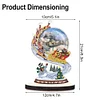 DIY Christmas Crystal Ball Diamond Painting Single-sided Wooden Desktop Ornaments