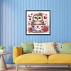 Owl in Coffee Cup - Crystal Rhinestone Diamond Painting