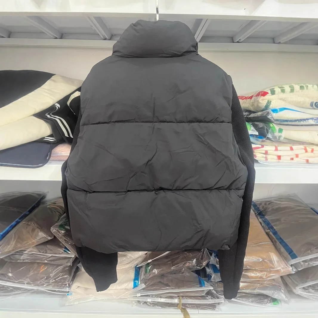 Nigikala Nigikala New Women's Fashion Splicing Long Sleeve Warm Cotton Jacket Jacket