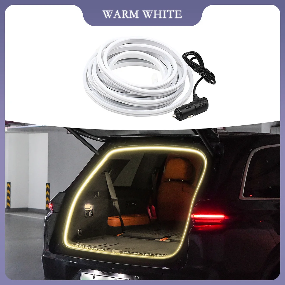 Car modified trunk LED light strip