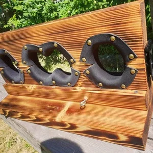 pornhint Pornhint Ankle Foot Stocks with Base & Eyelets for BDSM, Bondage and Tickling - Made to Order BDSM Dungeon Furniture (mature)