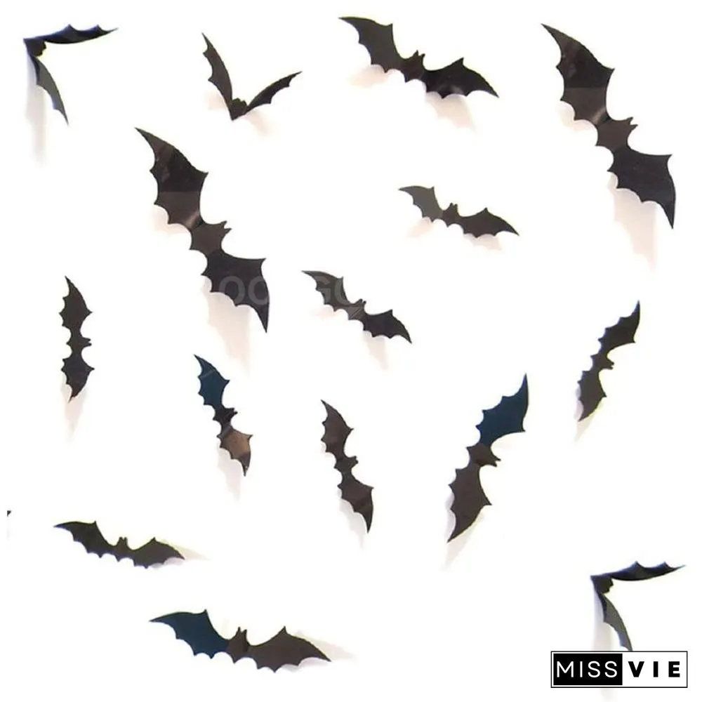 3D PVC Bat Wall sticker For Halloween Decoration
