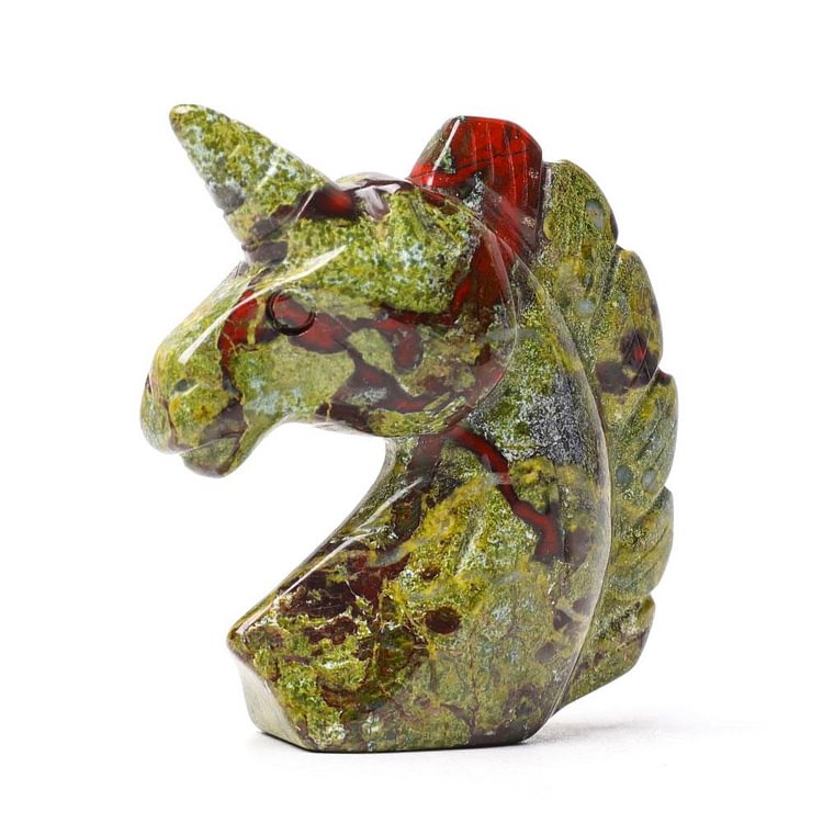 2.0" Dragon Blood Stone Unicorn Crystal Carvings Animal Bulk Crystal wholesale suppliers