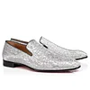 Gentlemen's Oxford Round Toe Slip-On Red Bottom Classic Formal Leather Shoes For Wedding