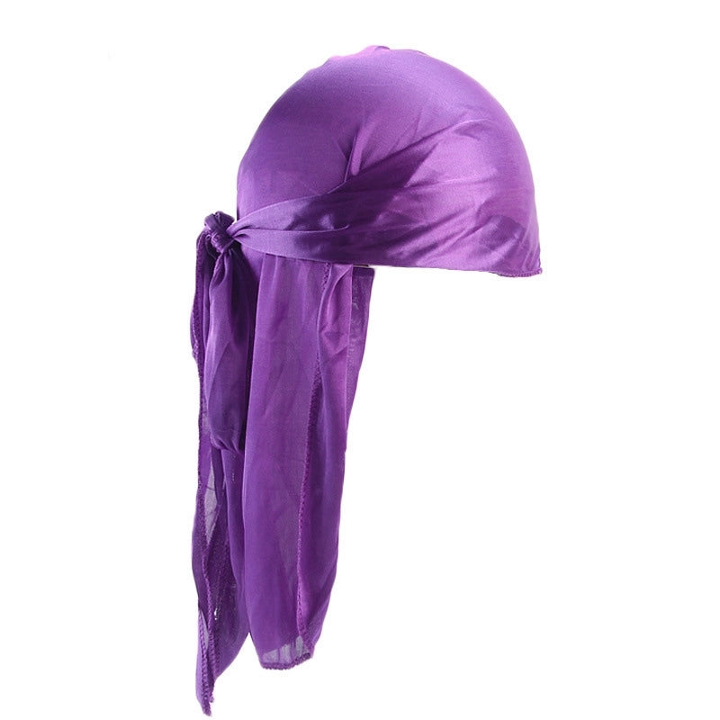 Europe And The United States Popular Imitation Silk Strap Pirate Hat Cape Turtle Hat Covered Hat DURAG TJM-05C