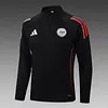 Joyfball 2025/2026 Ajax Half-Pull Training Suit Black Football Shirt 1:1 Thai Quality