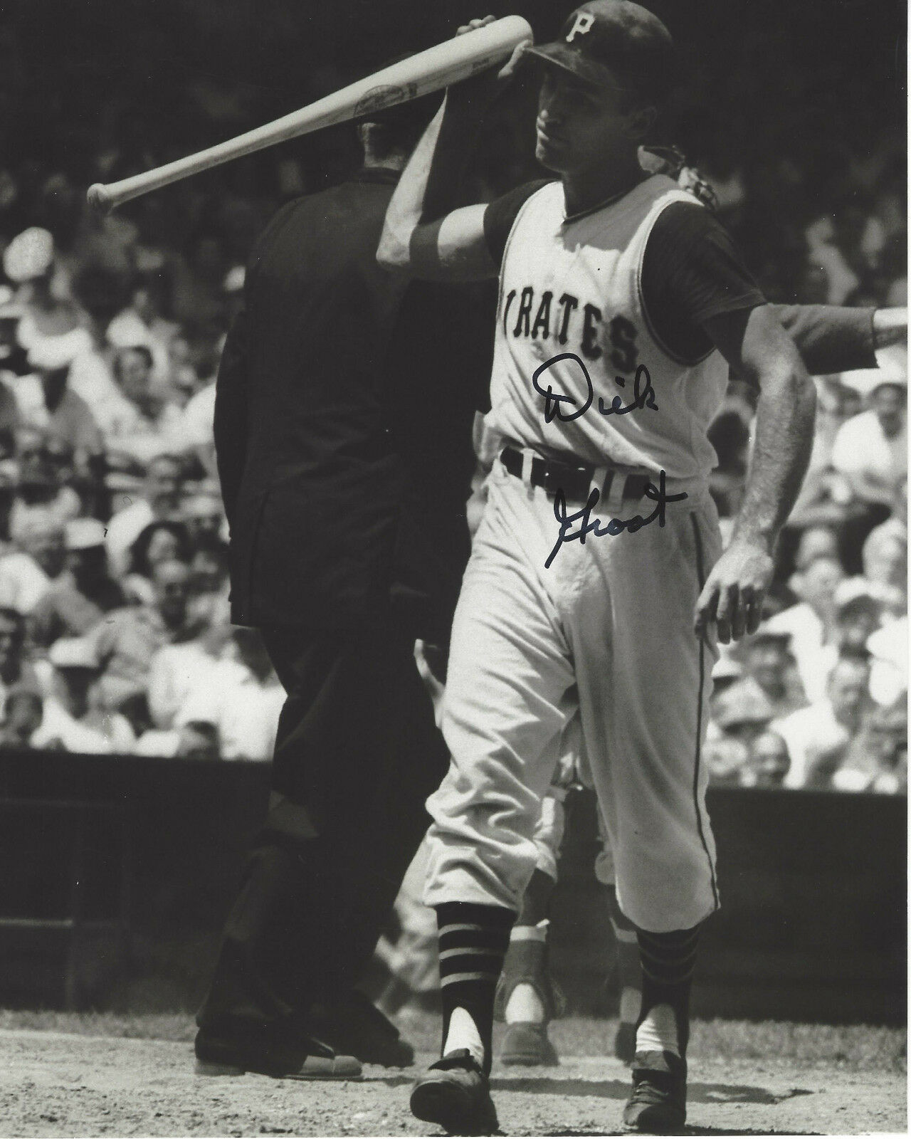 PITTSBURGH PIRATES DICK GROAT HAND SIGNED AUTHENTIC 8X10 Photo Poster painting 6 w/COA LEGEND