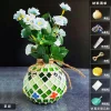 Wooden Vase Solid Mosaic Art Handmade Pasting Material Pack DIY Creative Decoration Kit