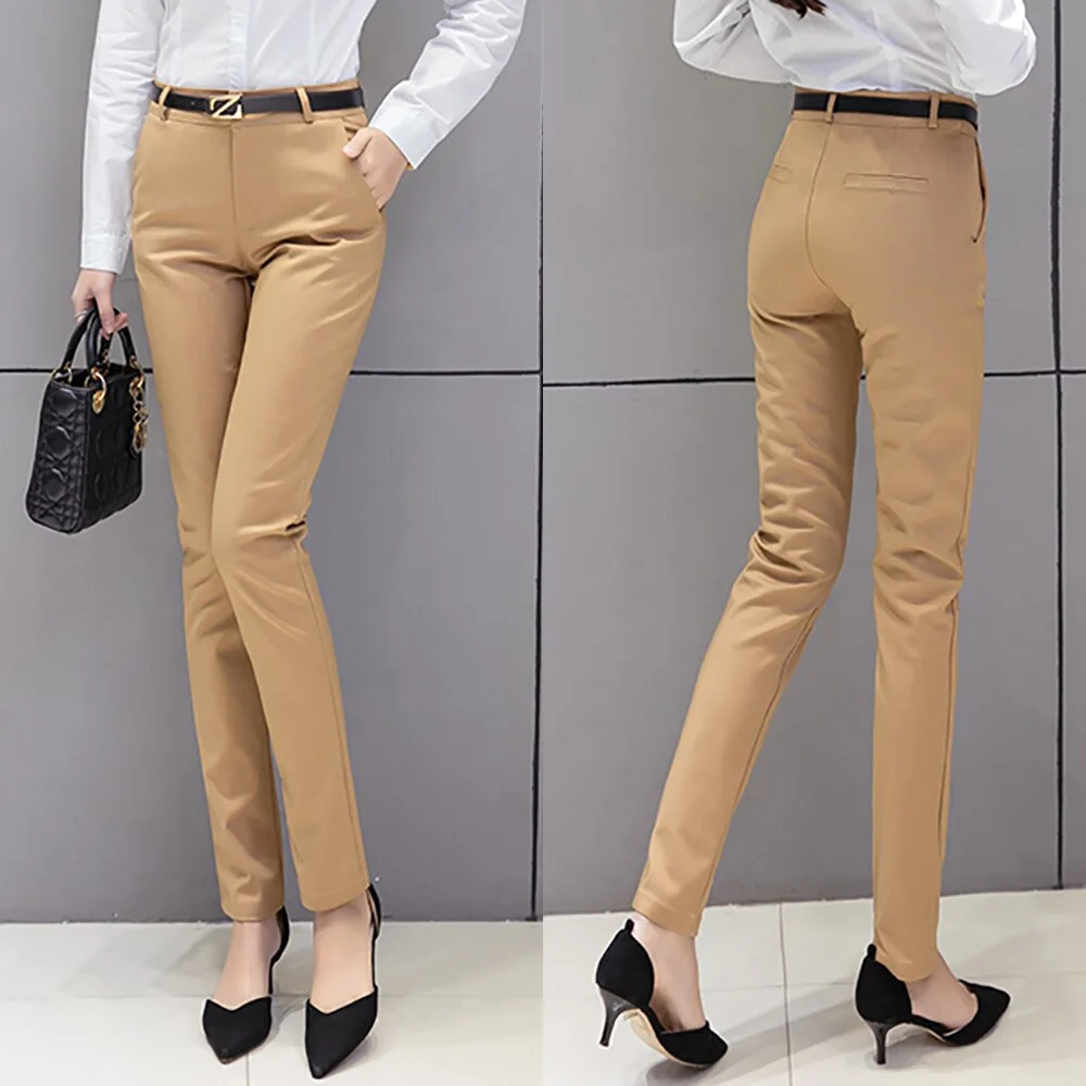 Pants Women Pencil Trousers 2019 High Waist Ladies Office Trousers Casual Female Skinny Bodycon Pants Elastic Pantalones Mujer