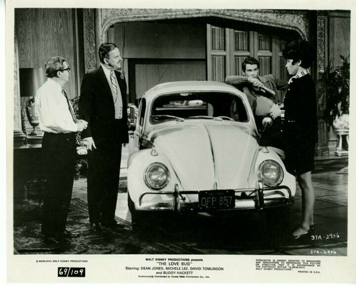 Walt Disney The Love Bug Dean Jones Michele Lee 1969 Original 8x10 Press Photo Poster painting