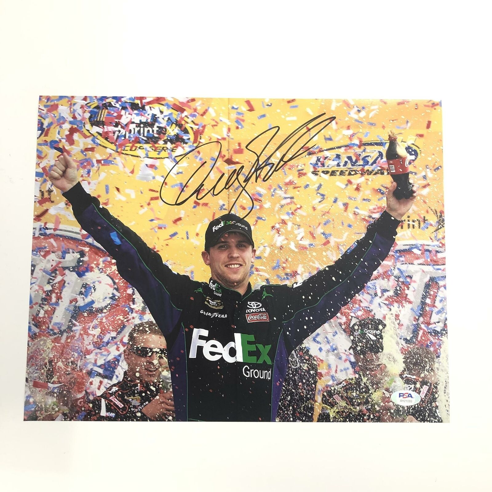 Denny Hamlin Signed 11x14 Photo Poster painting PSA/DNA Autographed NASCAR