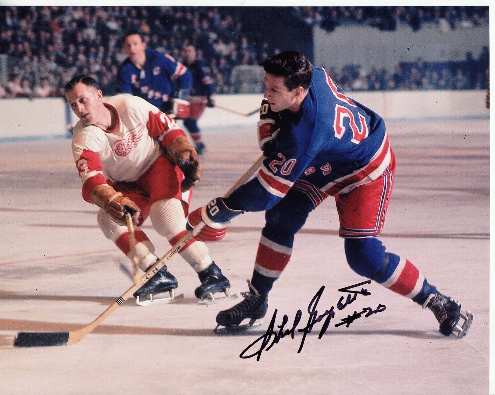 Phil Goyette #1 8x10 Signed w/ COA New York Rangers 032419