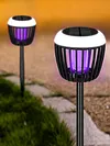 Solar Light Bug Zapper Waterproof Outdoor Mosquito Killer Solar Powered Fly Trap