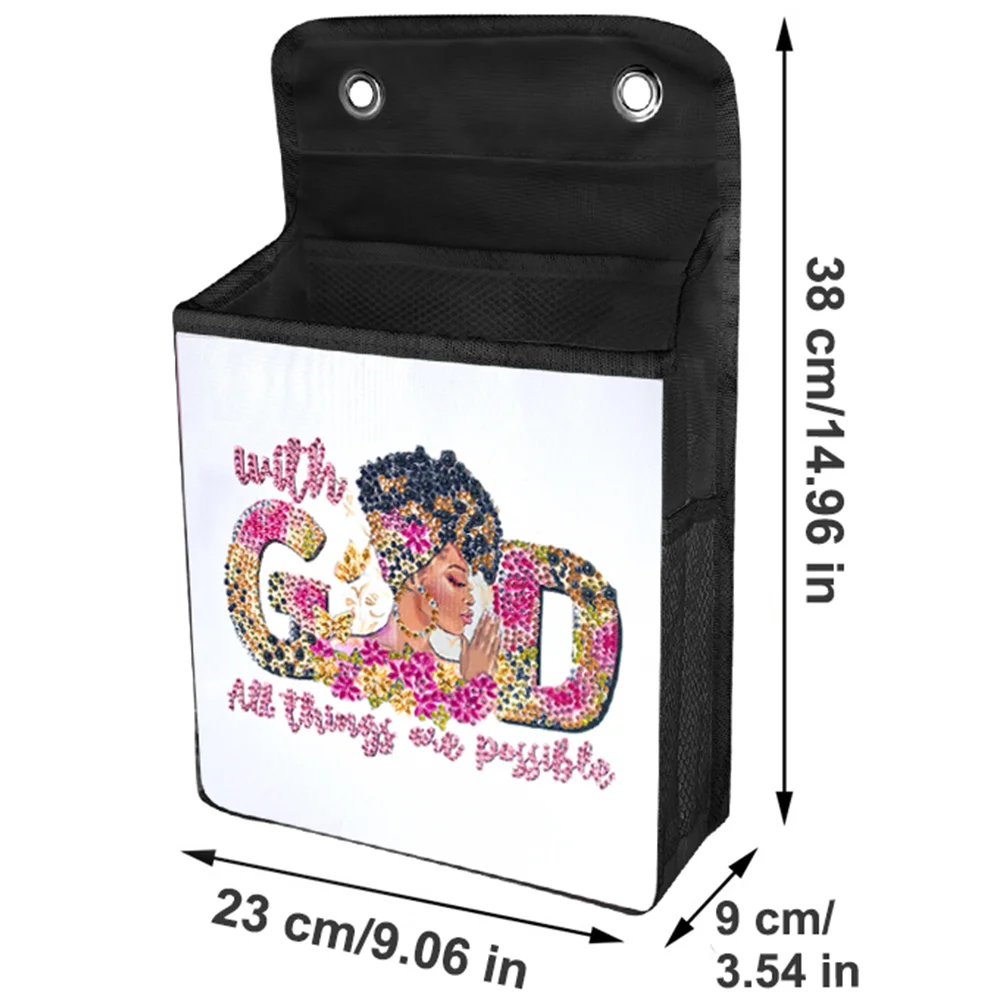 DIY Letter GOD Diamond Painting Storage Bag Diamond Art Sundries Holder Bag