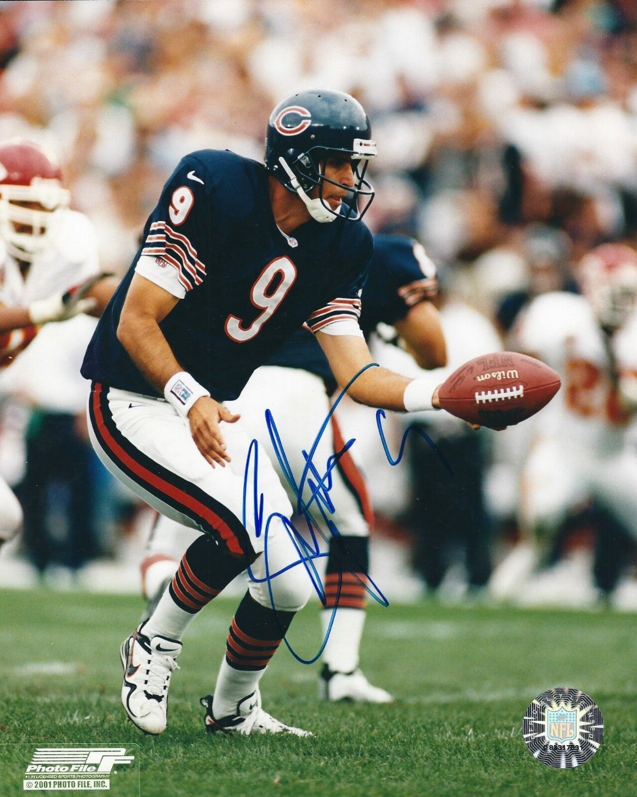 Signed 8x10 SHANE MATHEWS Chicago Bears Autographed Photo Poster painting - w/COA