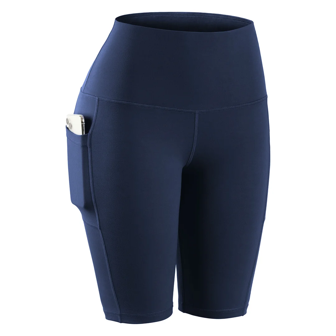 CHRLEISURE Women High Waist Gym Short Sport Leggings Phone Pockets Jogging Running Trainning Stretchy Fitness Gym Leggings