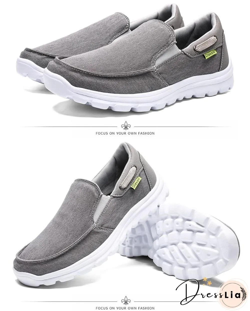 Men Canvas Casual Breathable Footwear Plus size Flat Shoes