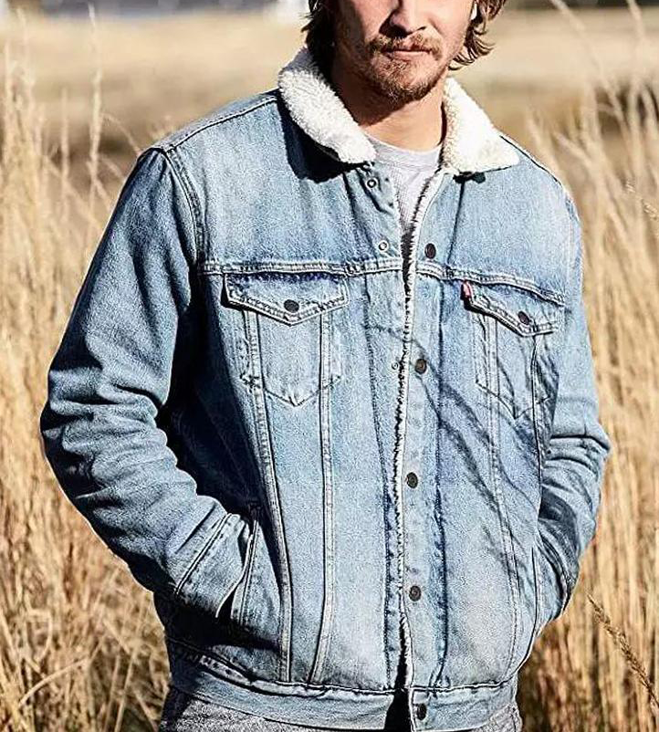 Western Wear Style Men's denim jacket stitched loose denim jacket