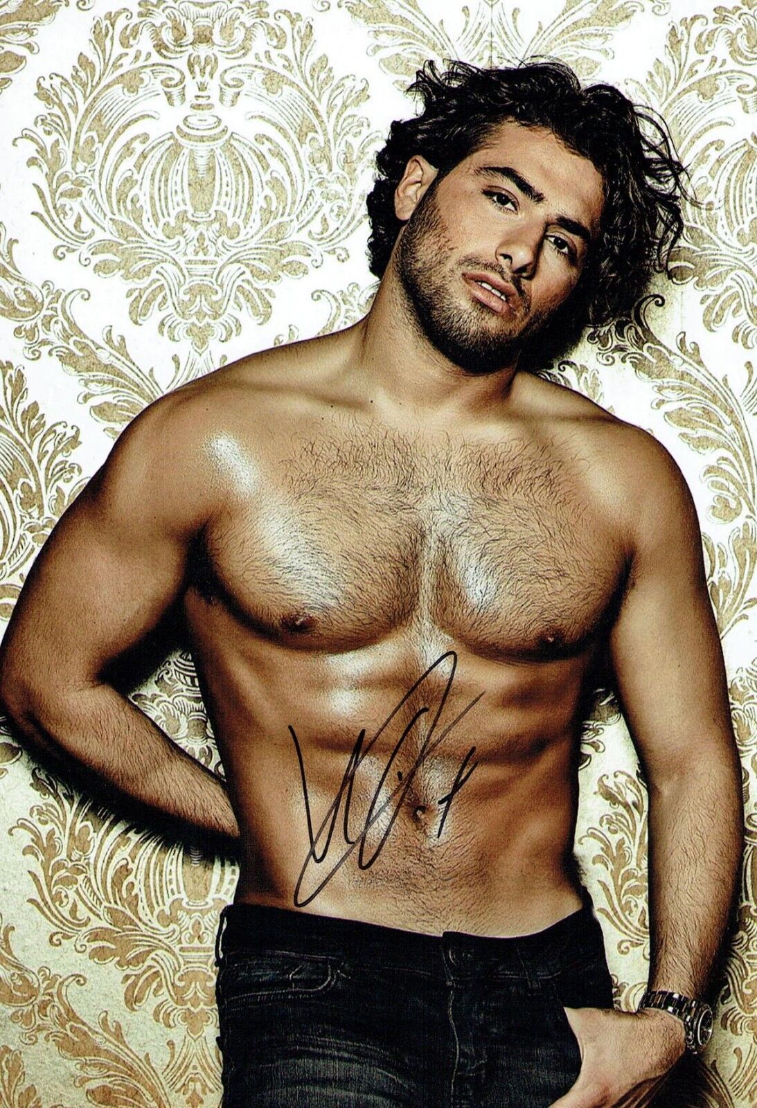 Kem CETINAY SIGNED Autograph 12x8 Sexy Photo Poster painting 5 AFTAL COA Love Island Winner