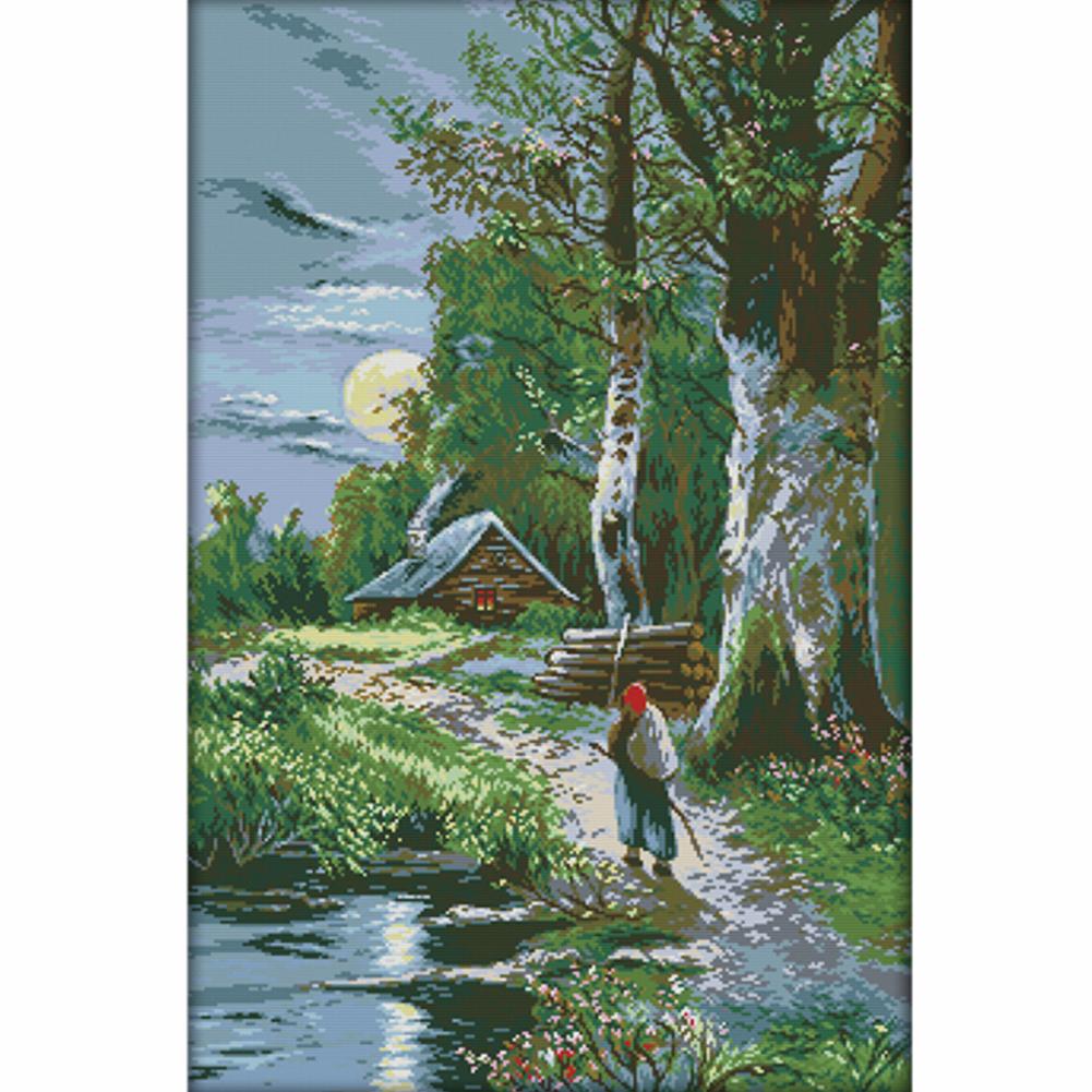 

Sunset - 14CT Stamped Cross Stitch - 71x50cm, 501 Original