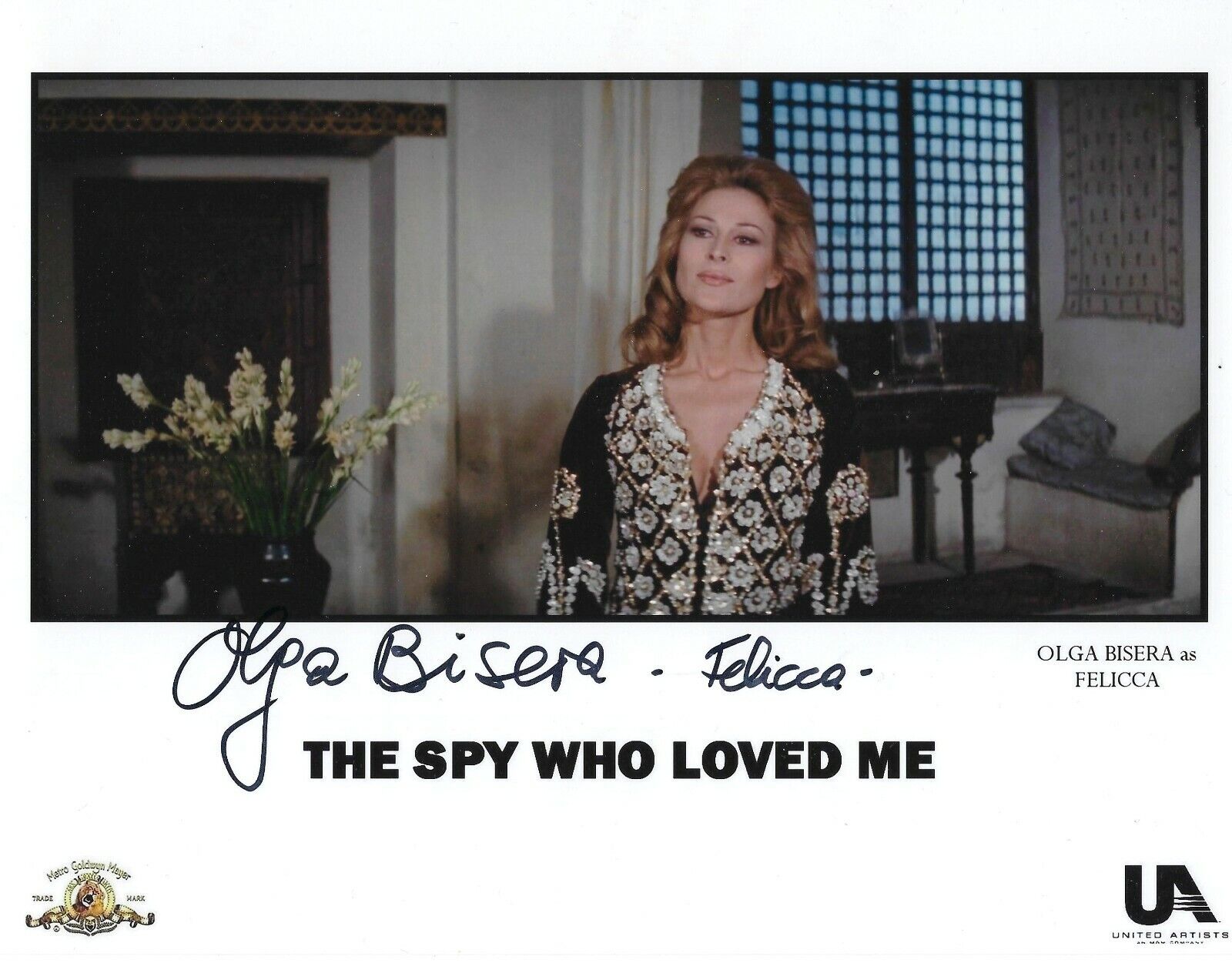 OLGA BISERA SIGNED 007 JAMES BOND 8x10 Photo Poster painting - UACC & AFTAL RD AUTOGRAPH