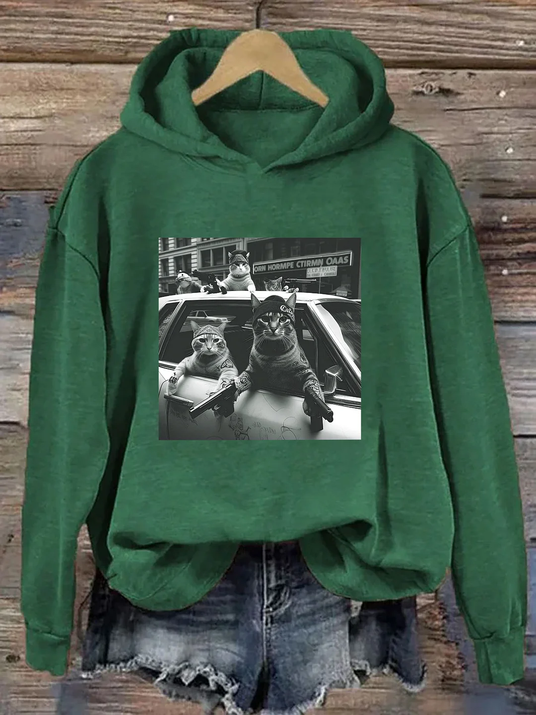 Funny Cat Gang Hoodie