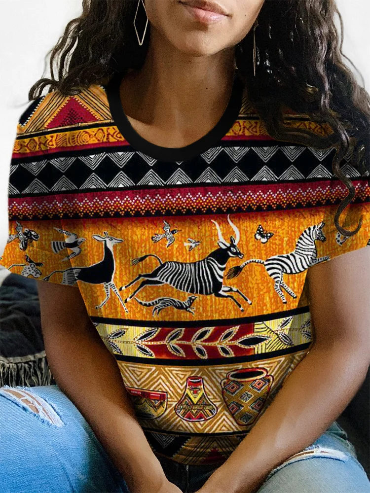 African Ethnic Art T Shirt