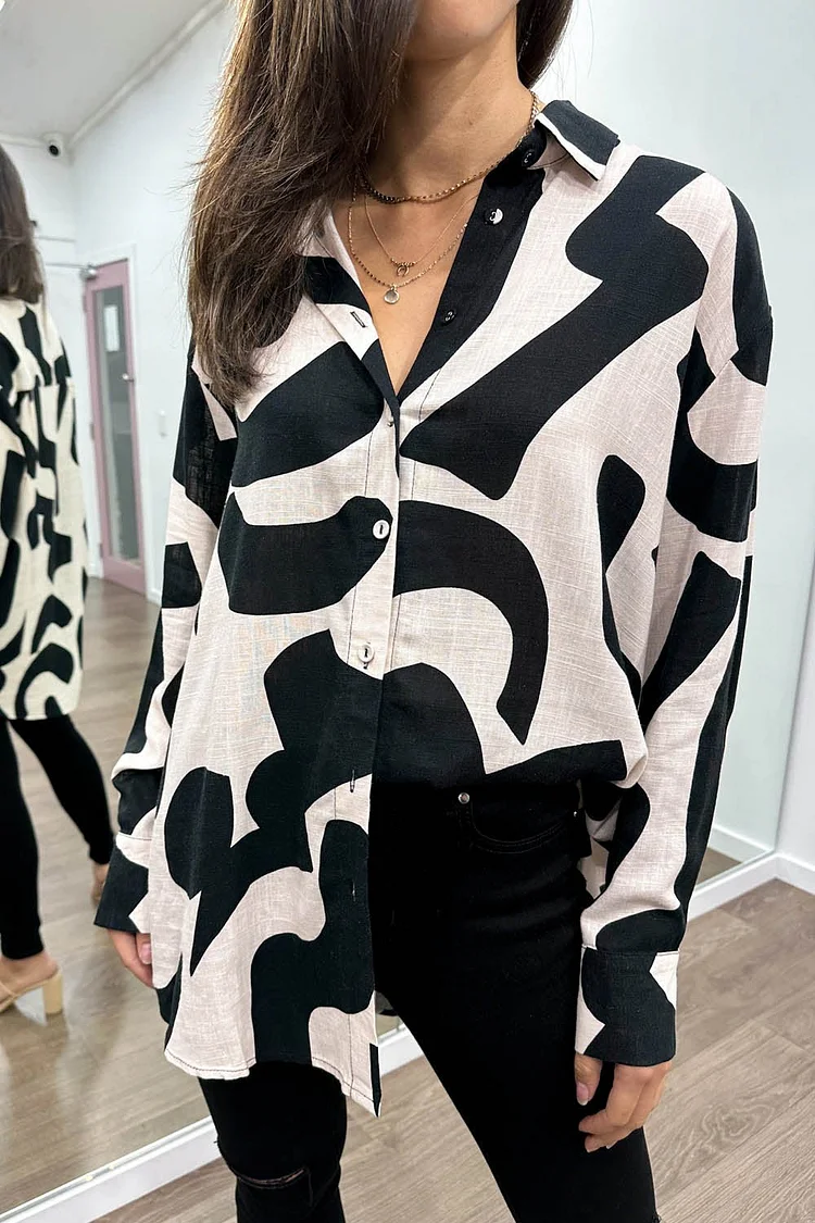 Abstract Patterned Shirt