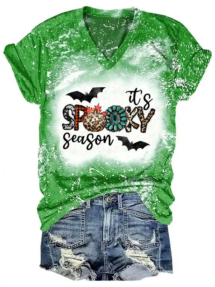 ITS SPOOKY SEASON PRINT T-SHIRT