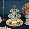 3 Tier Mandala Diamond Painting Cupcake Stand Diamond Art Tiered Serving Tray