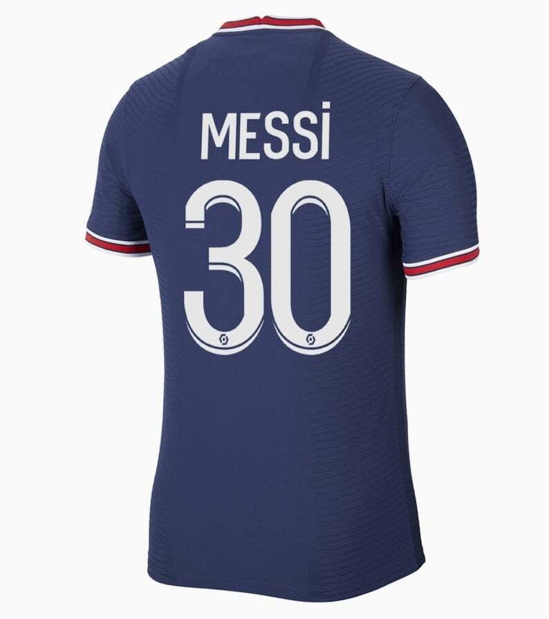 PSG 2021/22 Paris MESSI Soccer / Football Jersey 2021/22 Camiseta Messi ...