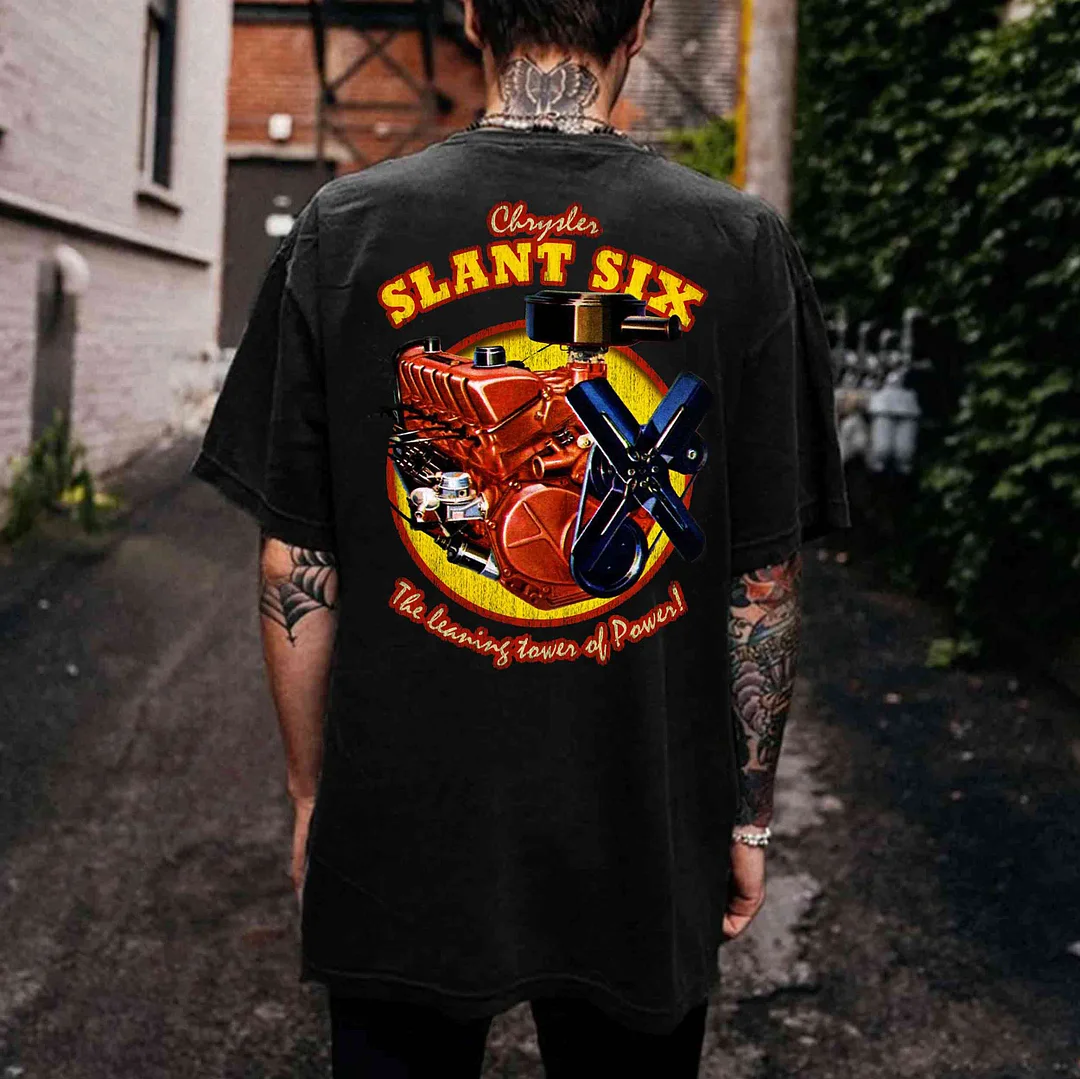 SLANT SIX Engine Print Men's T-shirt
