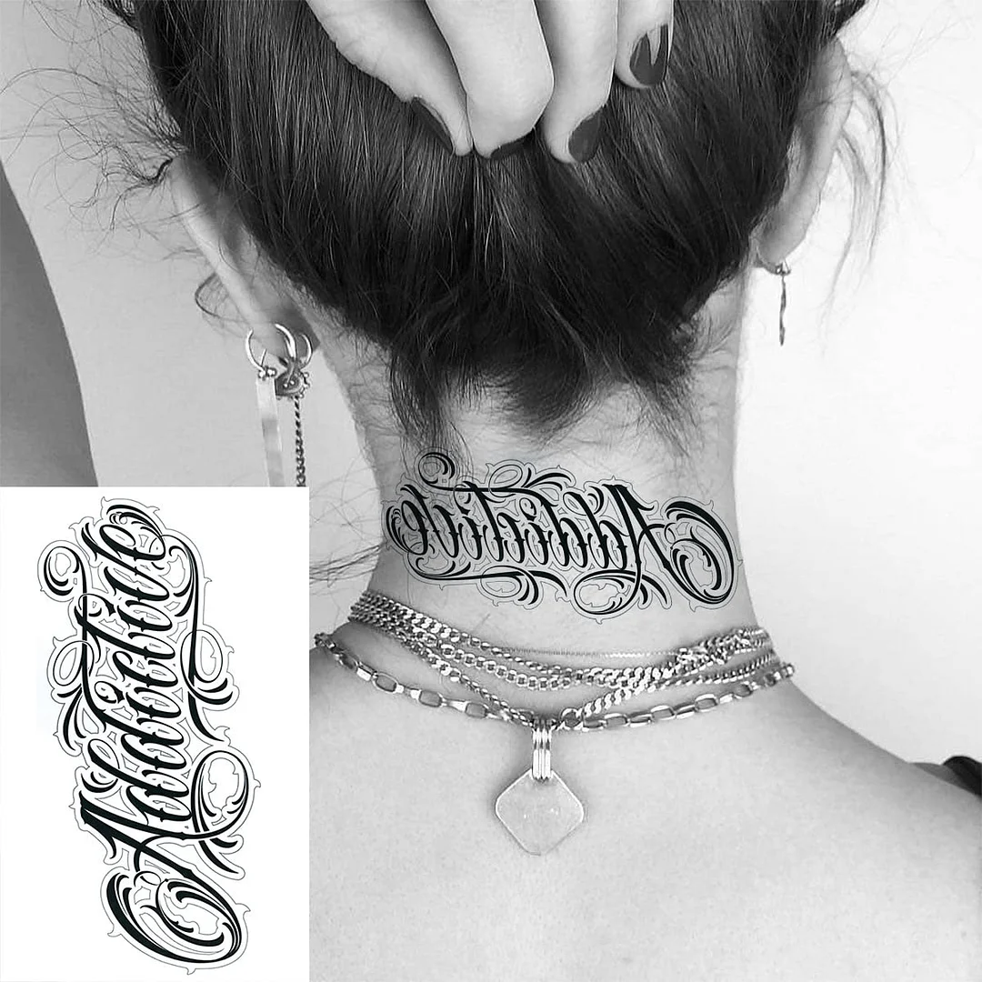 Black Feather Neck Temporary Tattoos For Women Adult Dream Catcher Wings Realistic Fake Tattoo Waterproof Body Art Tatoos Decal