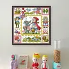 Red Riding Hood And Grandma Wolf-14CT Stamped Cross Stitch Egyptian Cotton 30*30cm/11.81*11.81in tapestrymarket