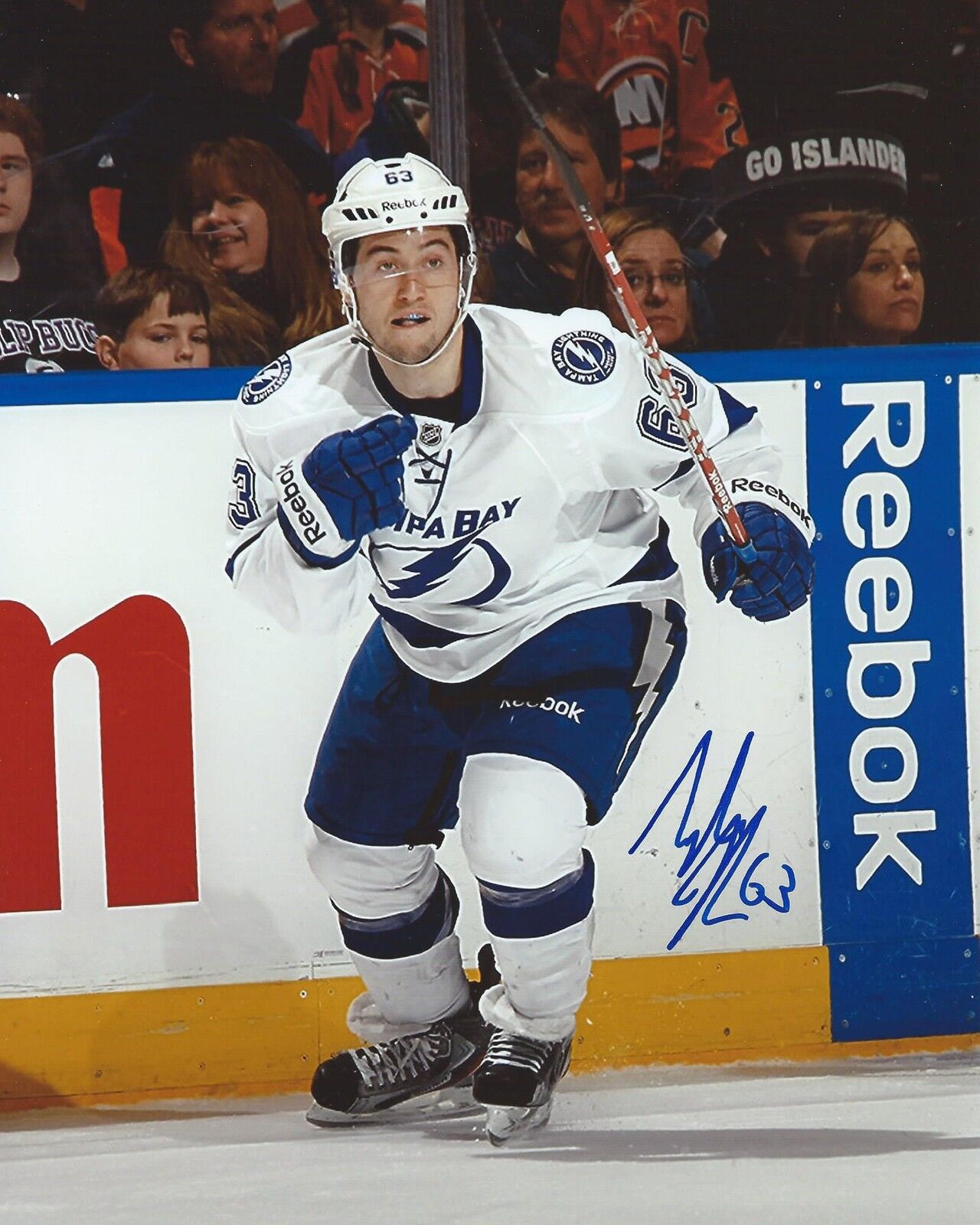 Tyler Johnson Signed 8x10 Photo Poster painting Tampa Bay Lightning Autographed COA