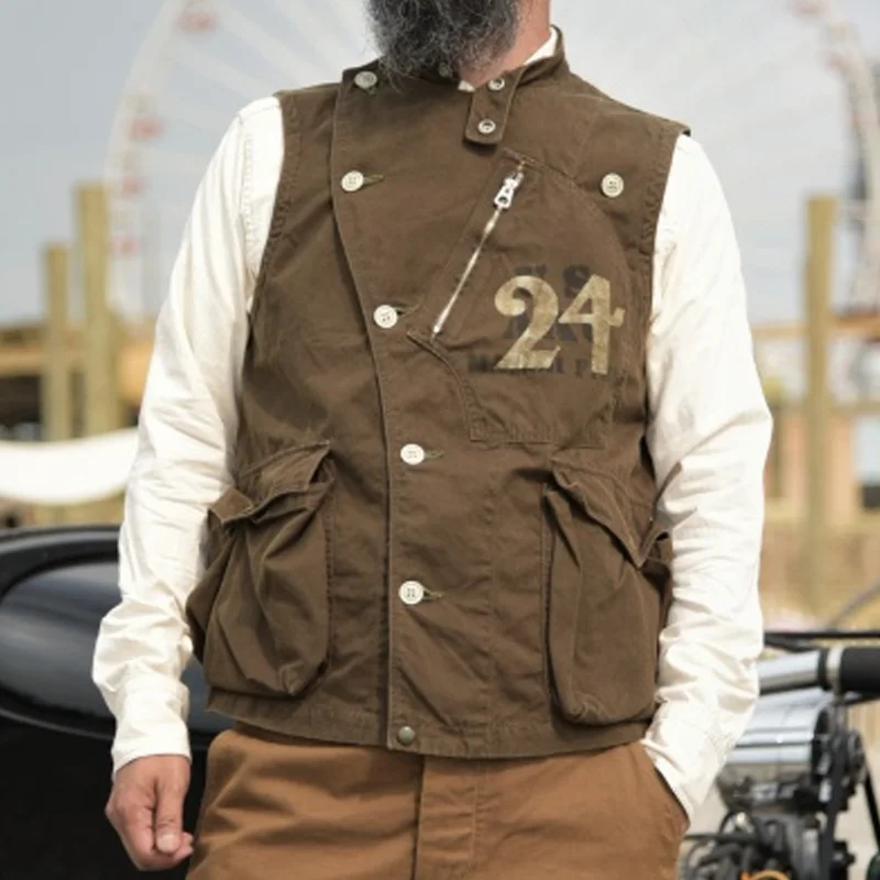 American Vintage Patchwork Print Waistcoat